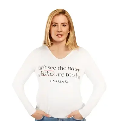 image of Farmasi V-Manches longues - M